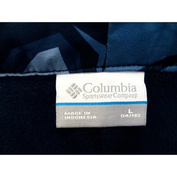 NEW! Columbia Ice Slope II Waterproof Snow Pants Camo Blue Boy's Youth SZ L - Picture 6 of 8